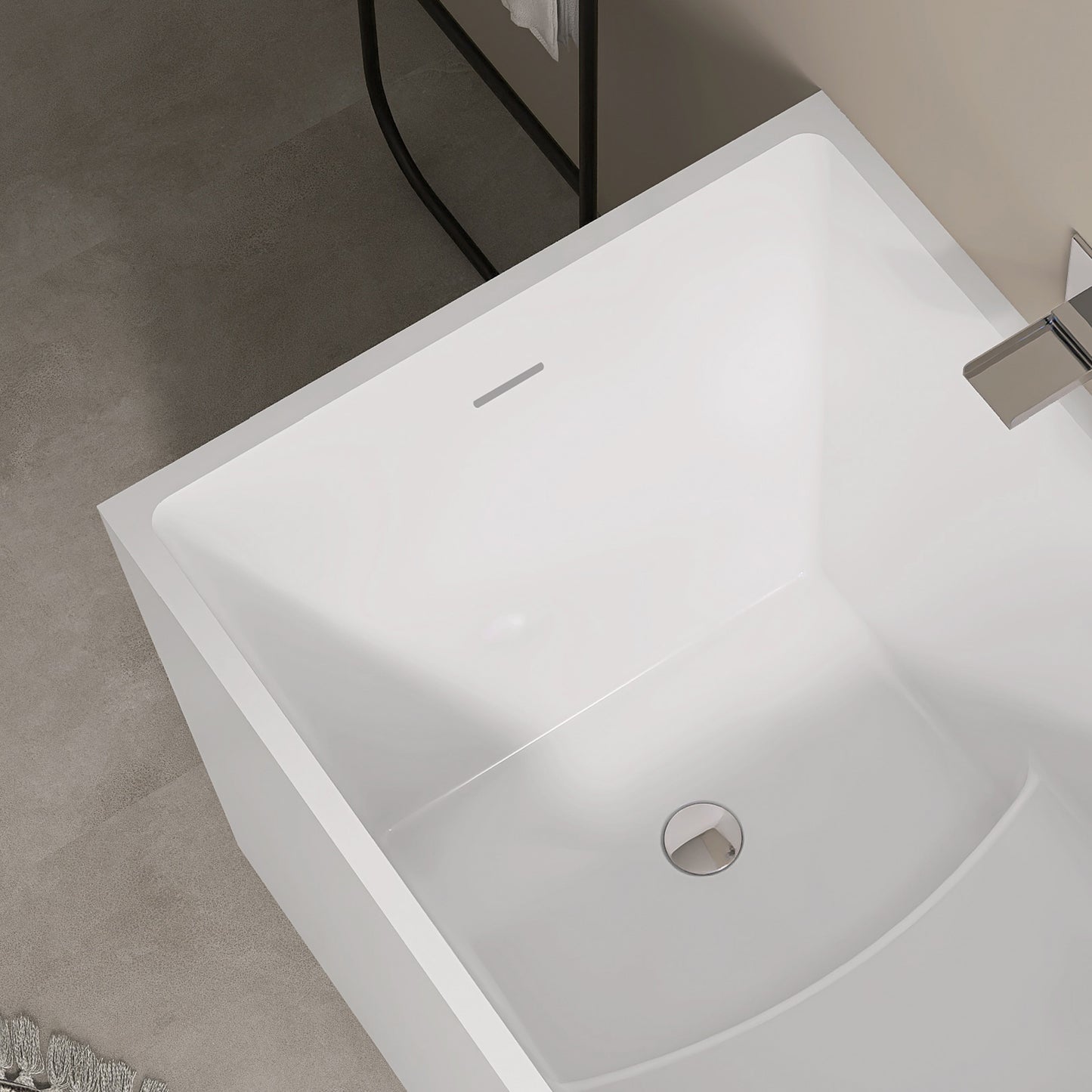 35‘’ Freestanding Soaking Acrylic Bathtub AB22-35