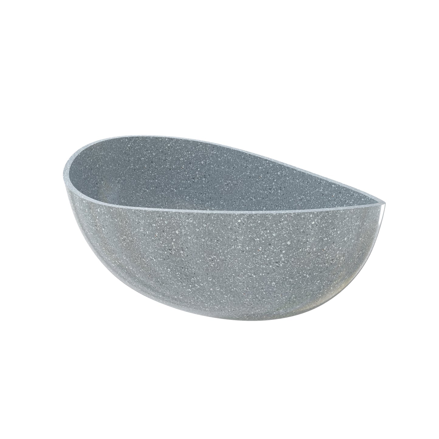 SJ-STARJANE 65‘’Wave freestanding terrazzo bathtubs
