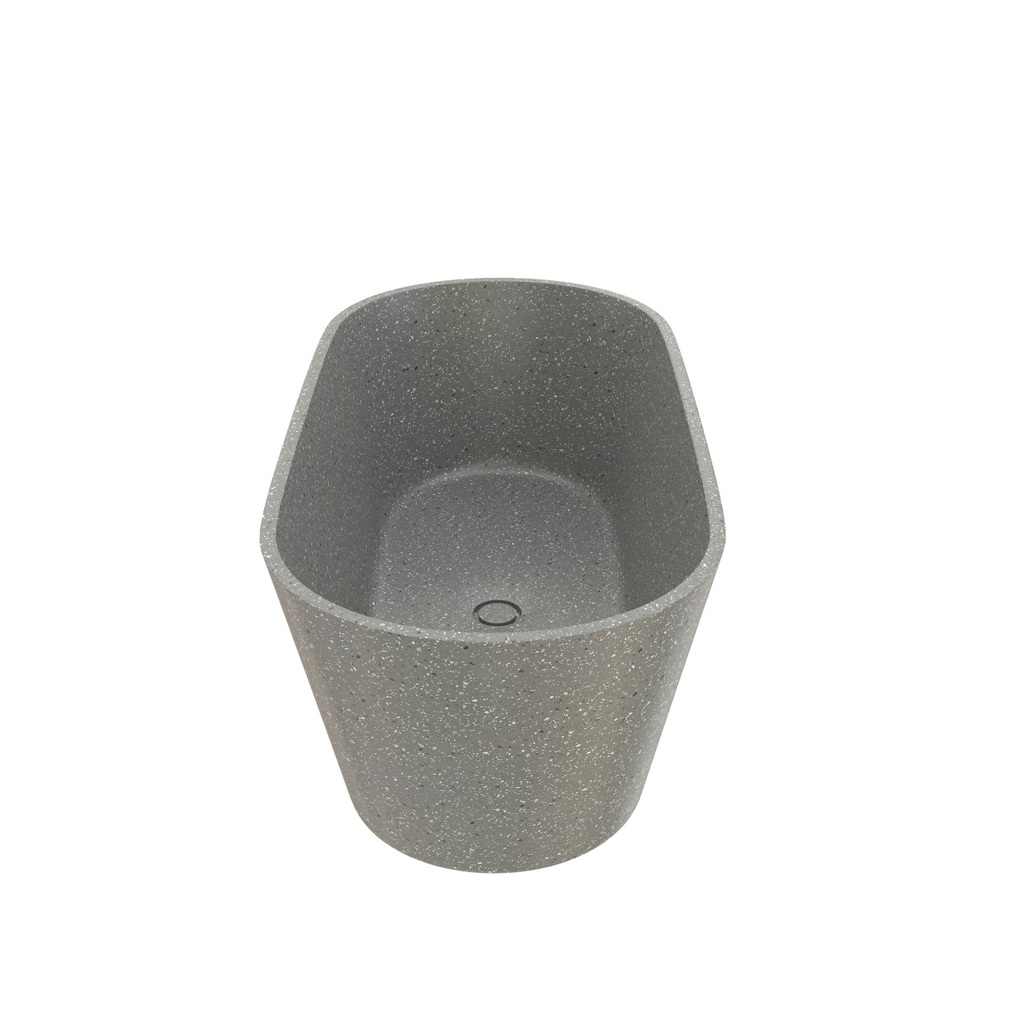 SJ-STARJANE 59''Freestanding solid surface soaking terrazzo tubs