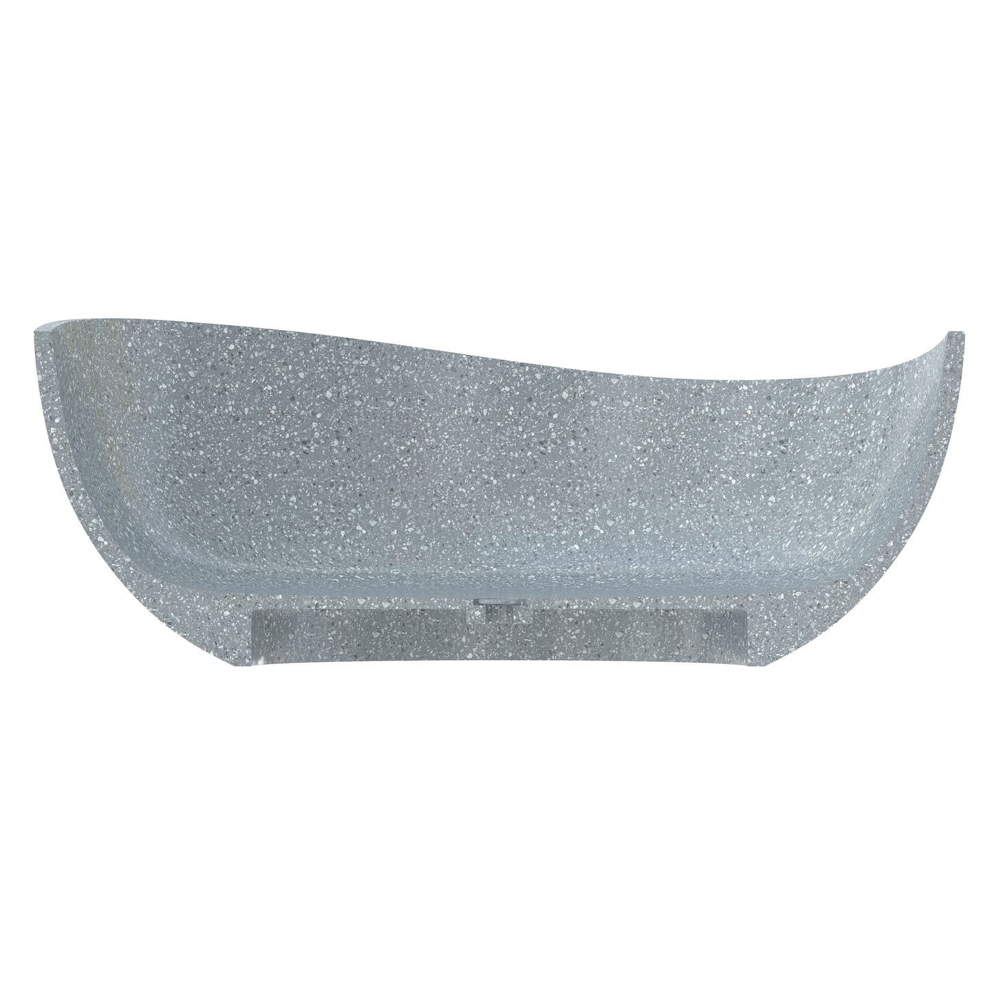 SJ-STARJANE 65‘’Wave freestanding terrazzo bathtubs