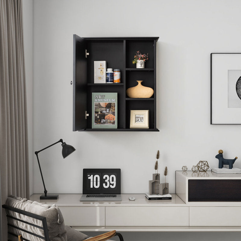 SJ-STARJANE 26 in. W x 30 in. H Bathroom Storage Wall Cabinet Fully Assembled with Sensor Light