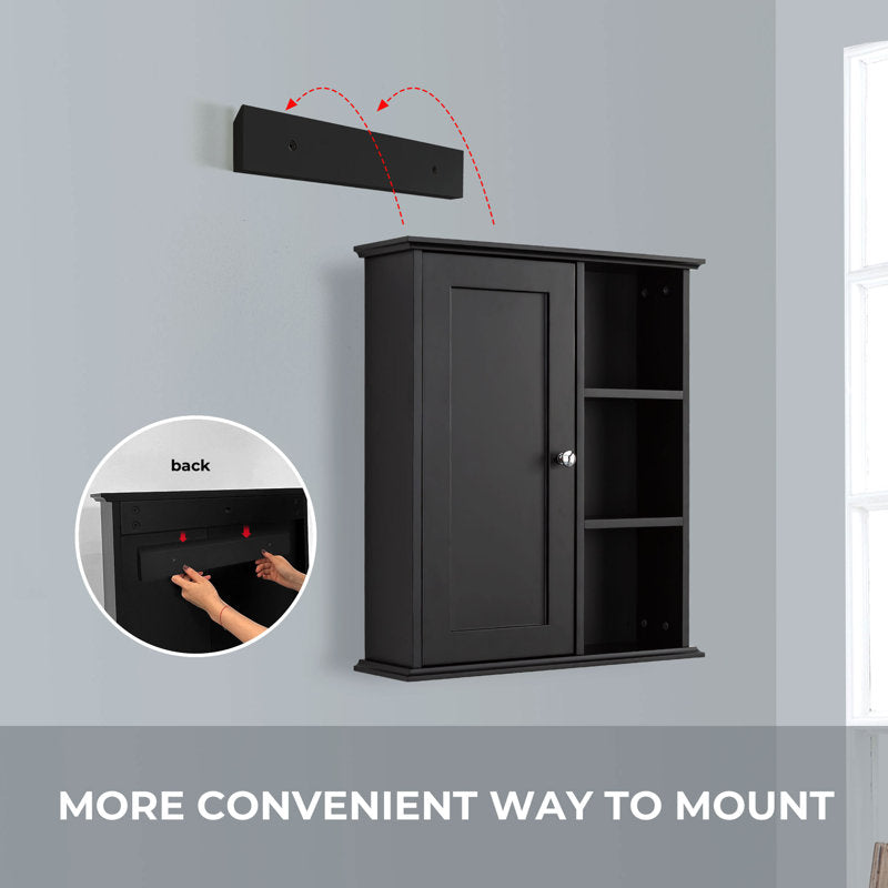 SJ-STARJANE 24 in. W x 7 in. D x 28 in. H Wall Bathroom Cabinet Over the Toilet Storage