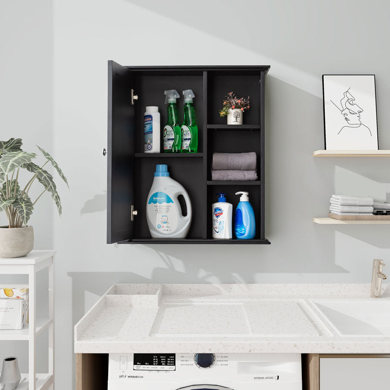 SJ-STARJANE 24 in. W x 7 in. D x 28 in. H Wall Bathroom Cabinet Over the Toilet Storage