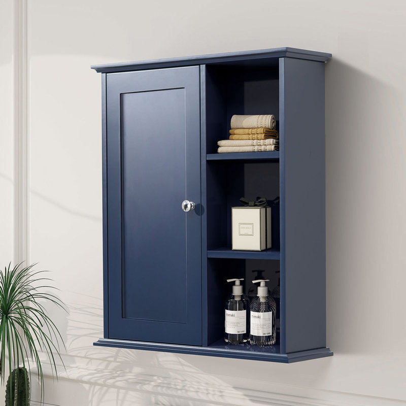 SJ-STARJANE 24 in. W x 7 in. D x 28 in. H Wall Bathroom Cabinet Over the Toilet Storage