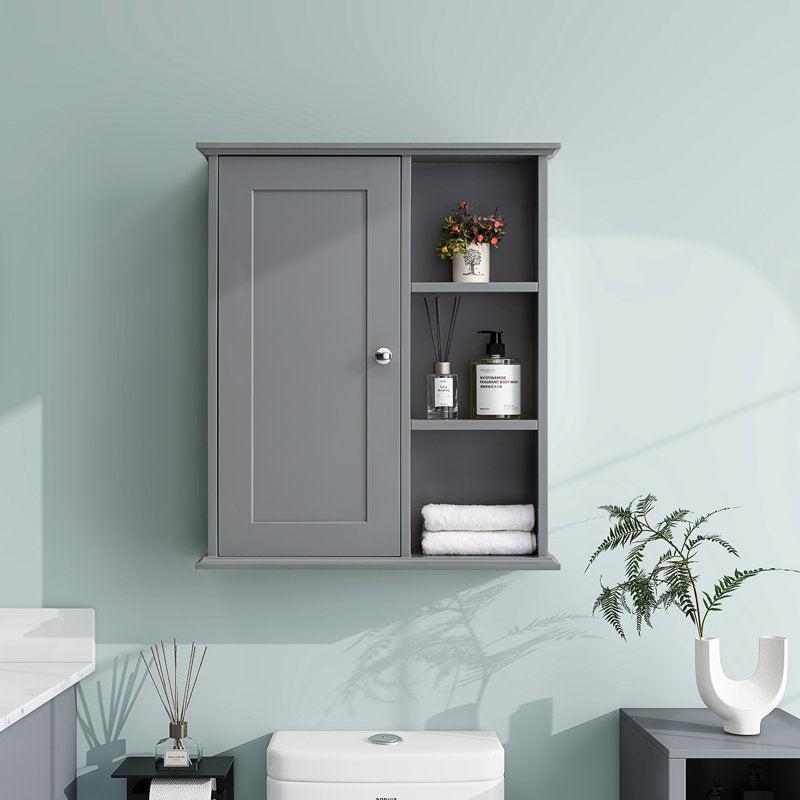 SJ-STARJANE 24 in. W x 7 in. D x 28 in. H Wall Bathroom Cabinet Over the Toilet Storage