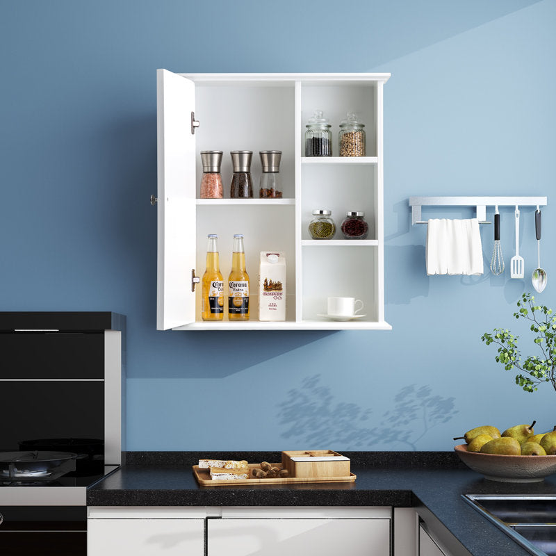 SJ-STARJANE 24 in. W x 7 in. D x 28 in. H Wall Bathroom Cabinet Over the Toilet Storage