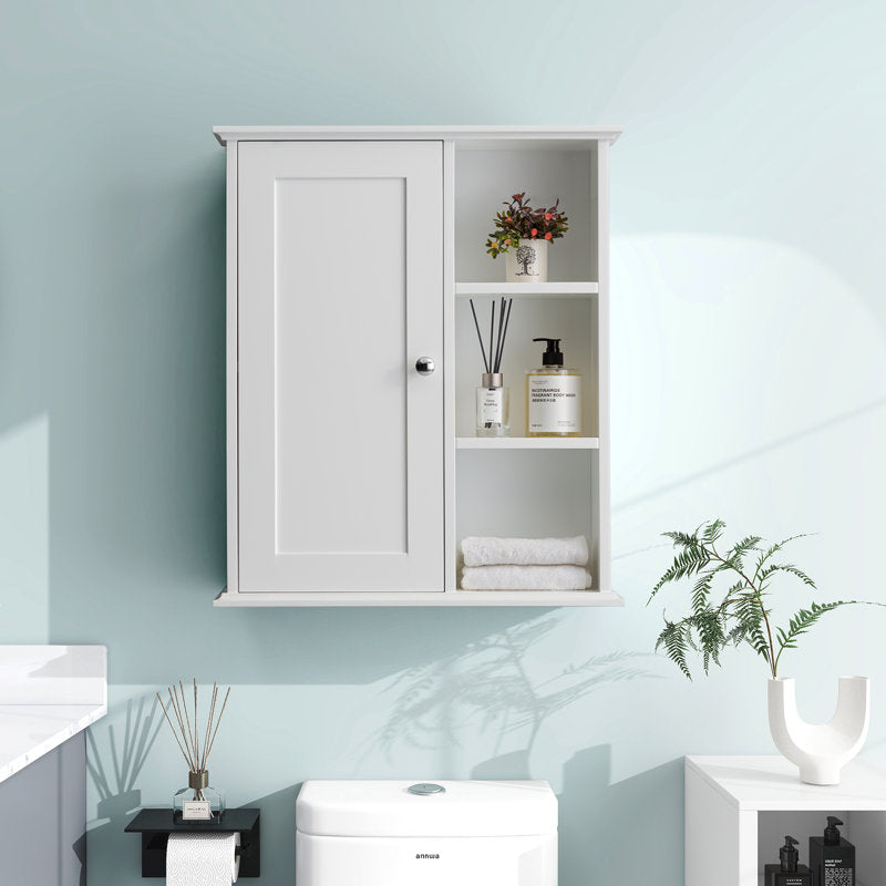 SJ-STARJANE 24 in. W x 7 in. D x 28 in. H Wall Bathroom Cabinet Over the Toilet Storage