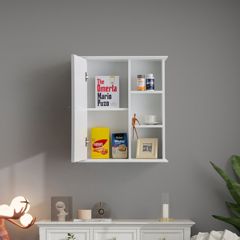 SJ-STARJANE 24 in. W x 7 in. D x 28 in. H Wall Bathroom Cabinet Over the Toilet Storage