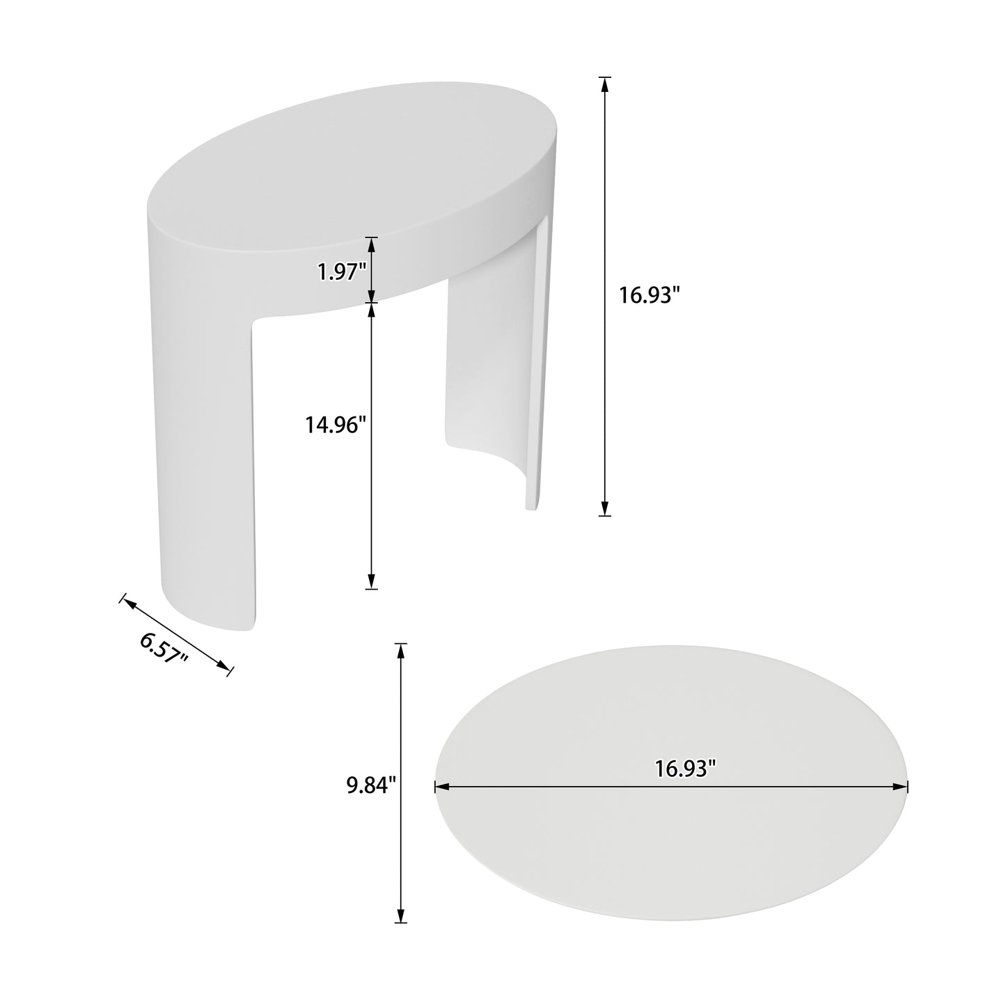 SJ-STARJANE 17''Freestanding Shower Seat Solid Surface Shower Stool