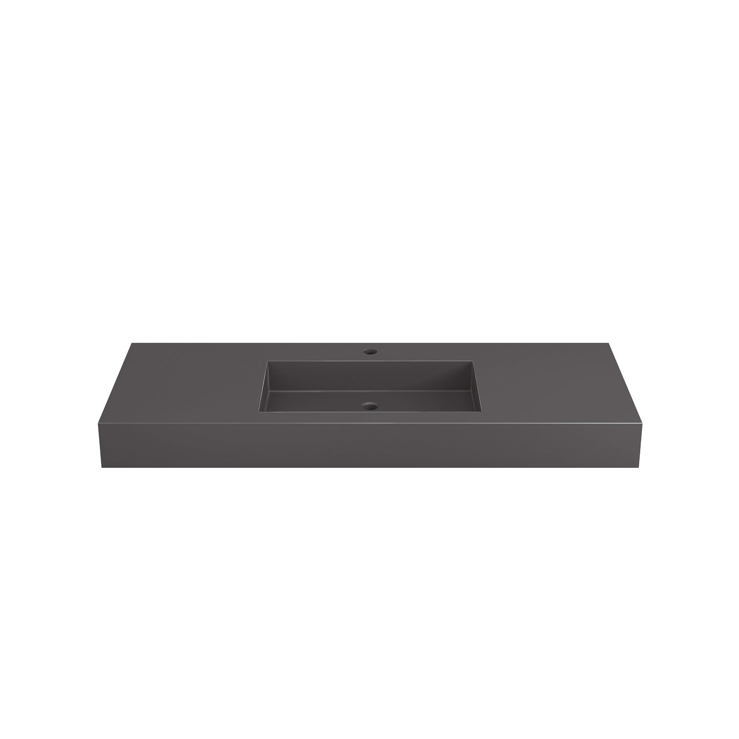 SJ-STARJANE 47''Wall Mount Bathroom Sink Solid Surface Basin with Faucet Hole