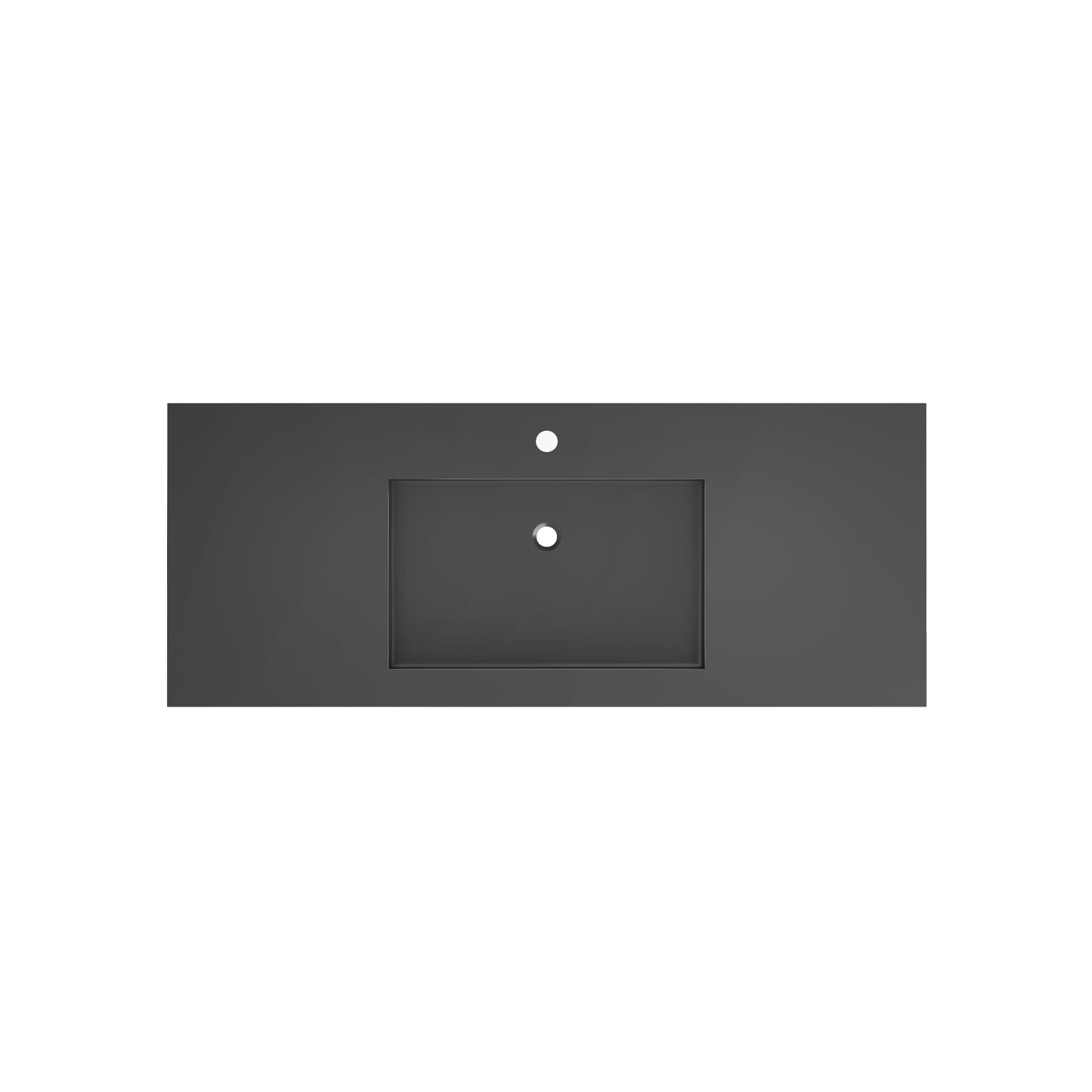 SJ-STARJANE 47''Wall Mount Bathroom Sink Solid Surface Basin with Faucet Hole