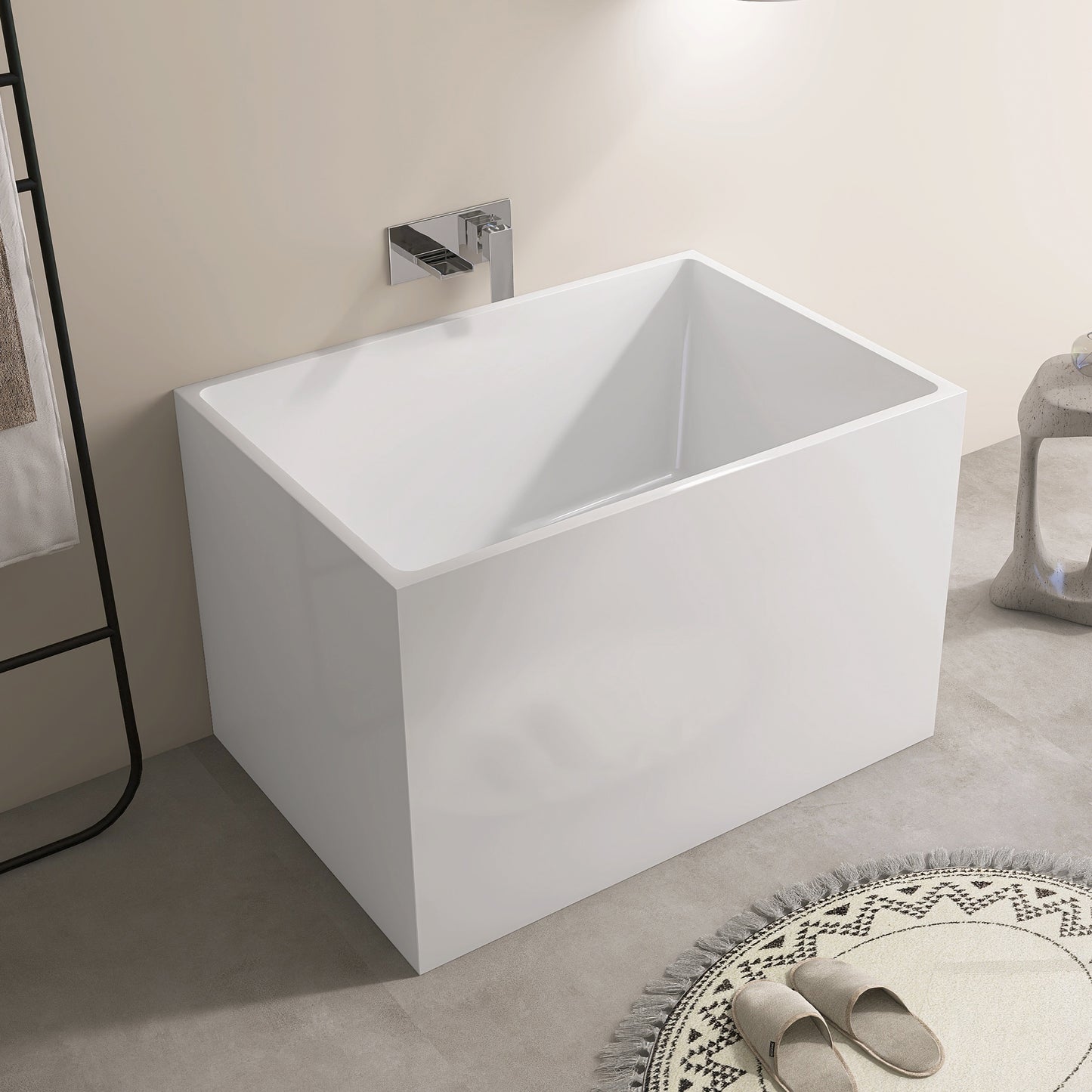 39‘’ Freestanding Soaking Acrylic Bathtub AB22-39