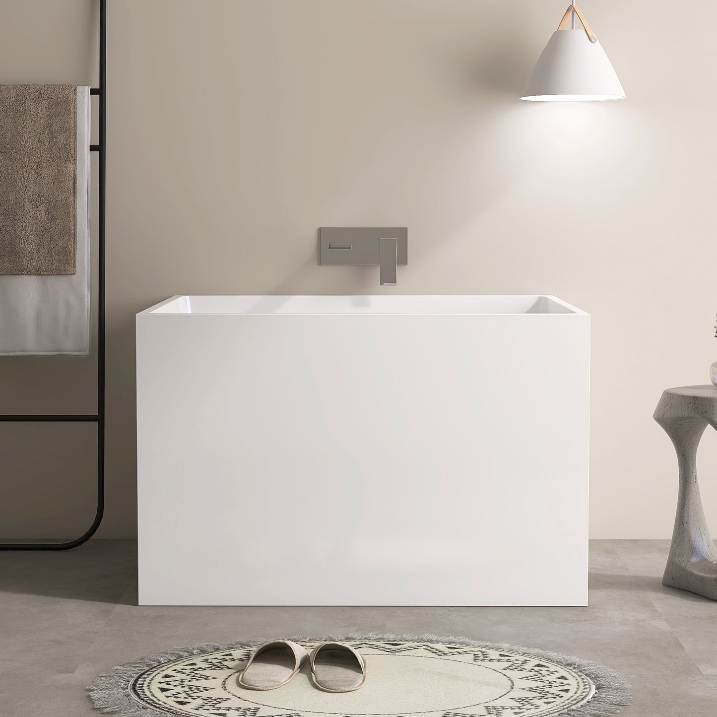 39‘’ Freestanding Soaking Acrylic Bathtub AB22-39