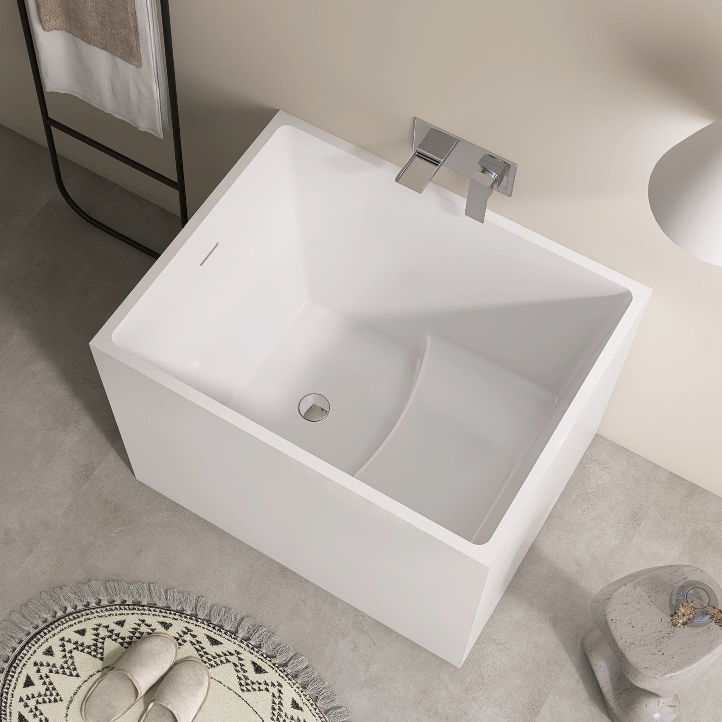 35‘’ Freestanding Soaking Acrylic Bathtub AB22-35