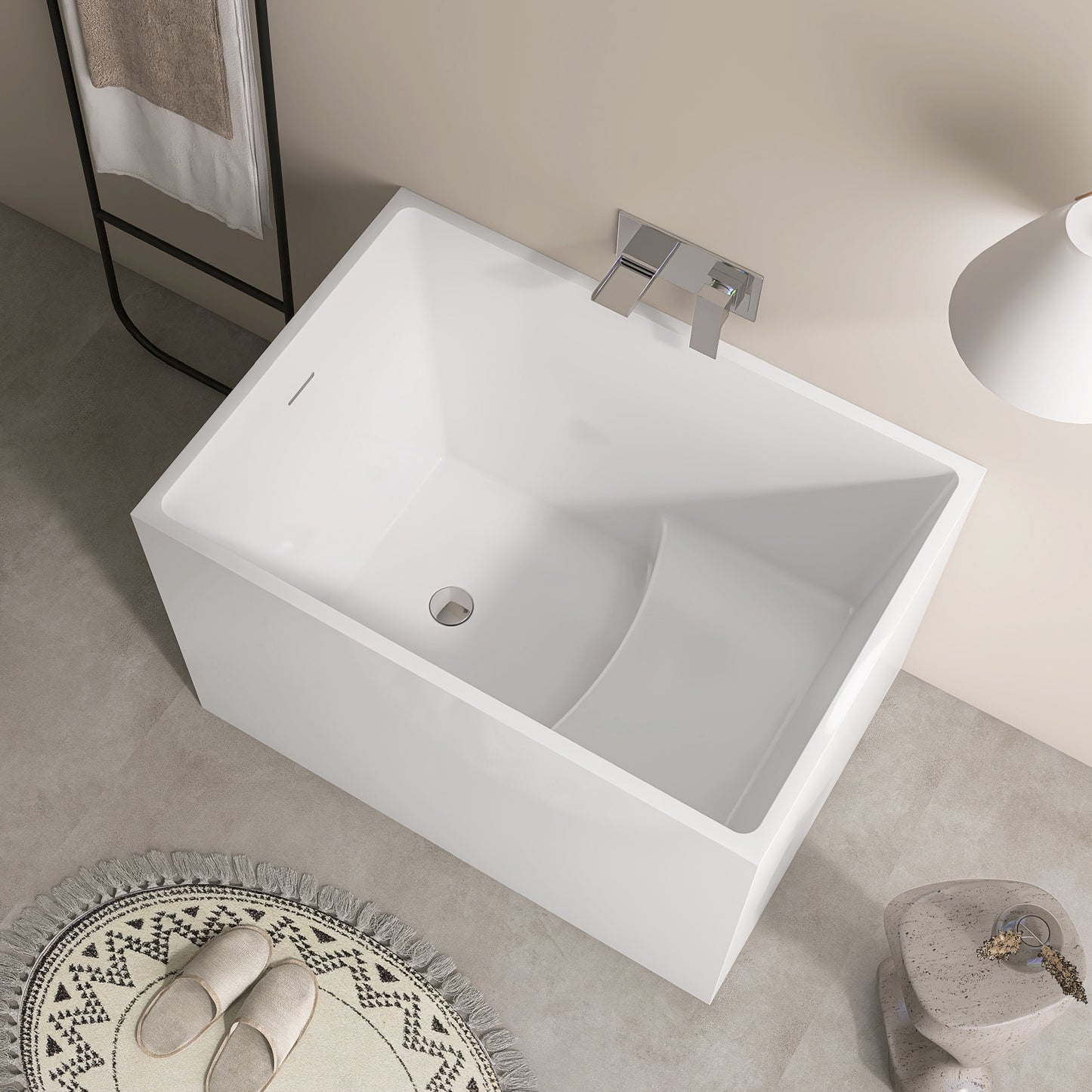 39‘’ Freestanding Soaking Acrylic Bathtub AB22-39