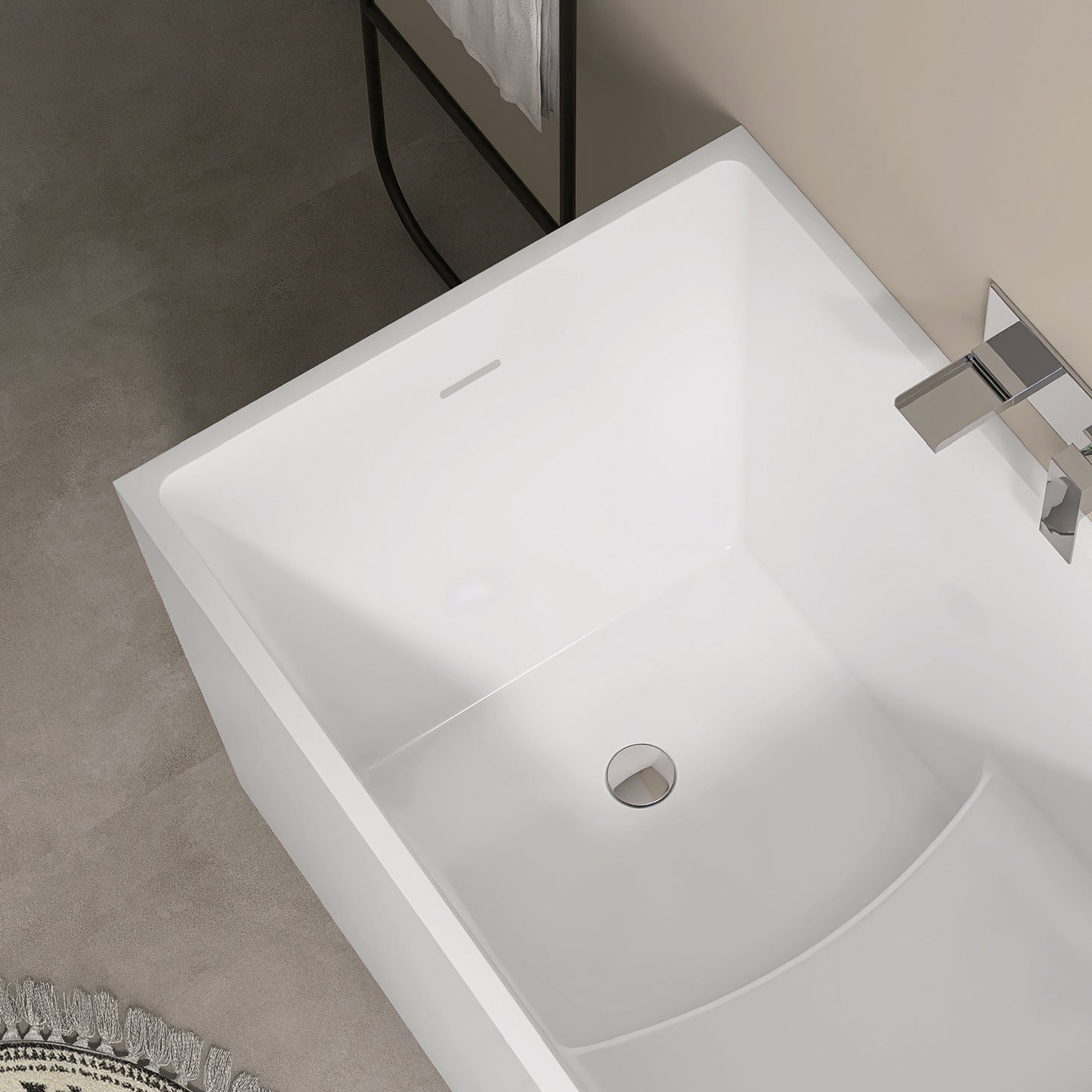 39‘’ Freestanding Soaking Acrylic Bathtub AB22-39