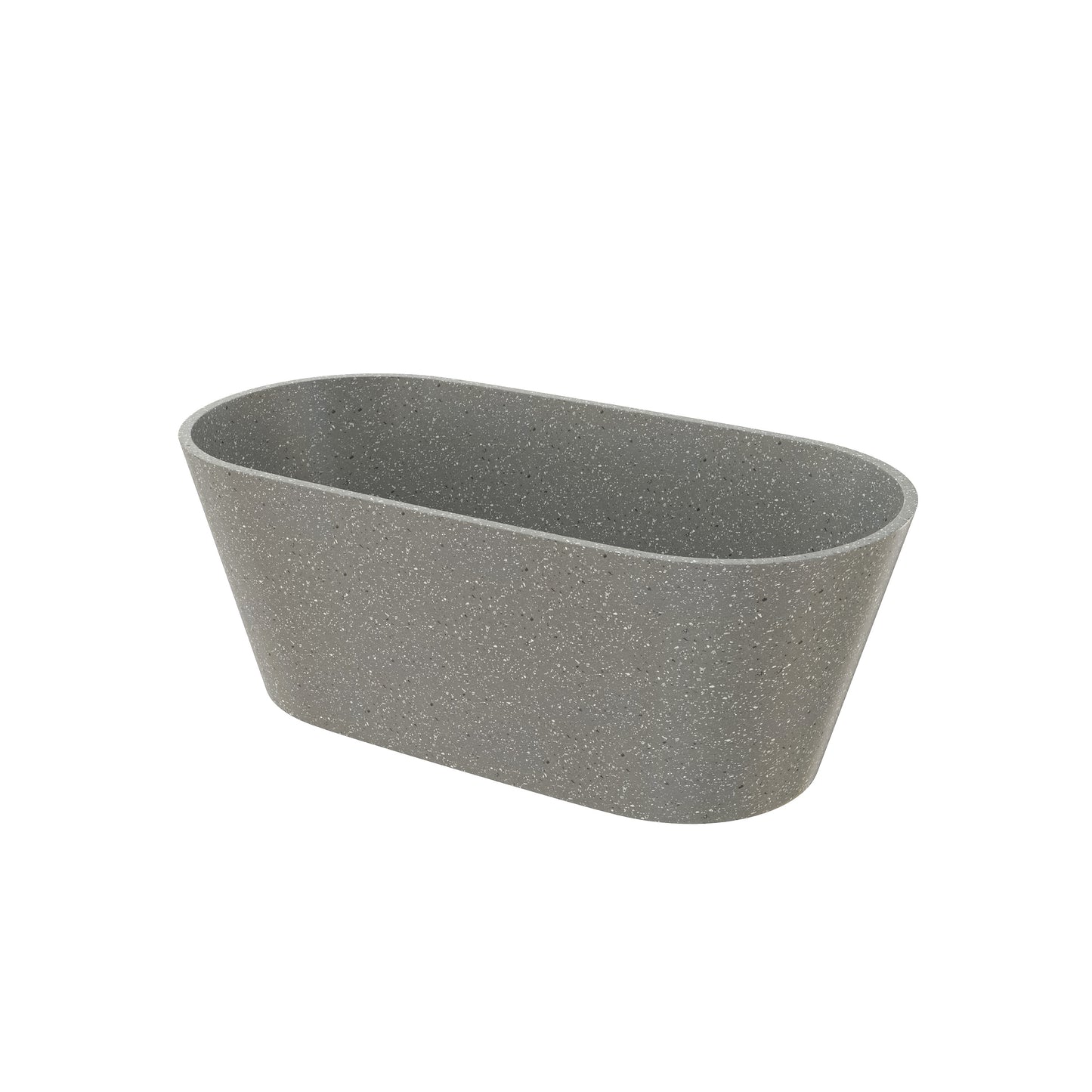 SJ-STARJANE 59''Freestanding solid surface soaking terrazzo tubs