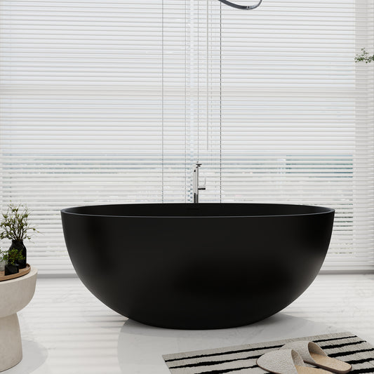 SJ-STARJANE 55''Artificial stone freestanding bathtubs Solid surface immersion bathtubs