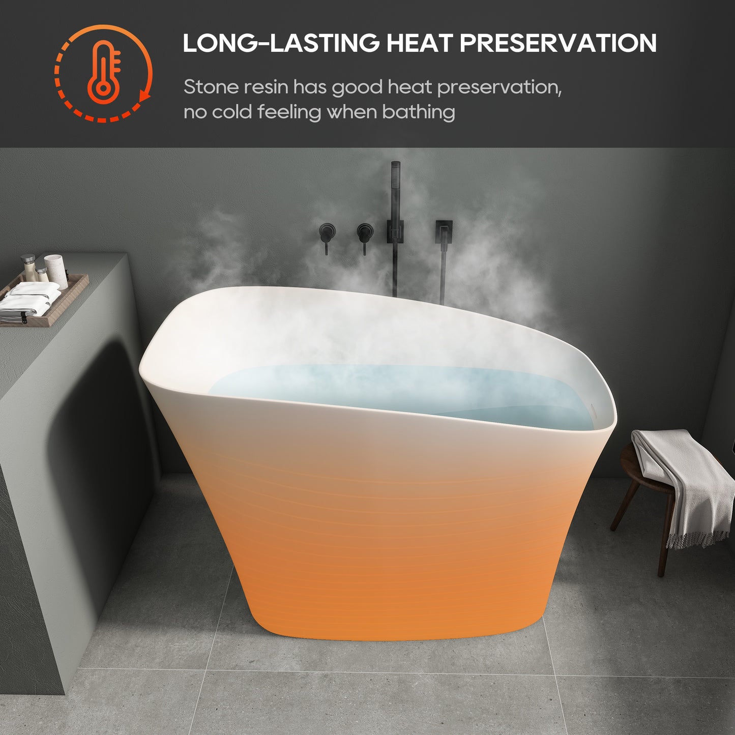 SJ-STARJANE 51" Japanese Soaking Tub Freestanding ECO-Friendly