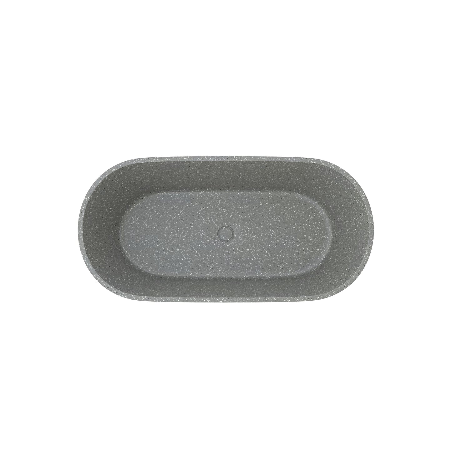 SJ-STARJANE 59''Freestanding solid surface soaking terrazzo tubs