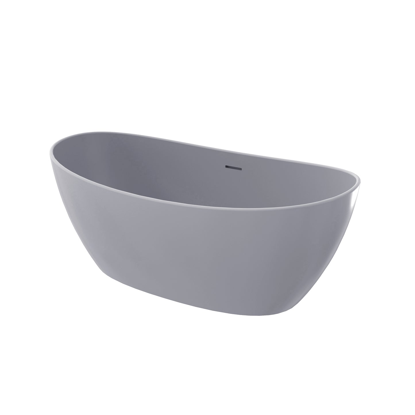 SJ-STARJANE65''Artificial stone freestanding bathtubs Solid surface resin immersion bathtubs
