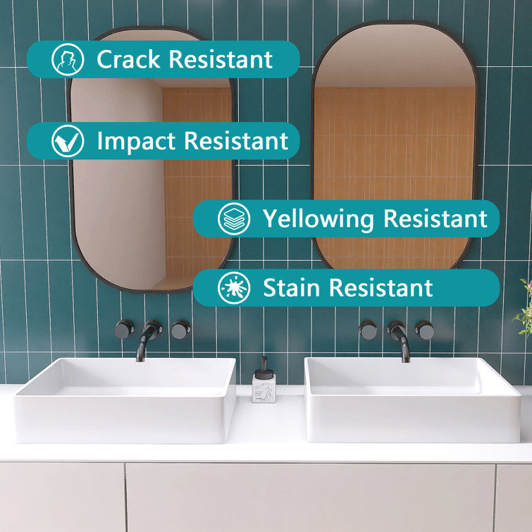 SJ-STARJANE 21'' Solid Surface Bathroom Vessel Sink