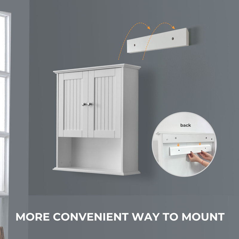 SJ-STARJANE 26 in. W x 30 in. H Wall Bathroom Cabinet Over The Toilet Storage