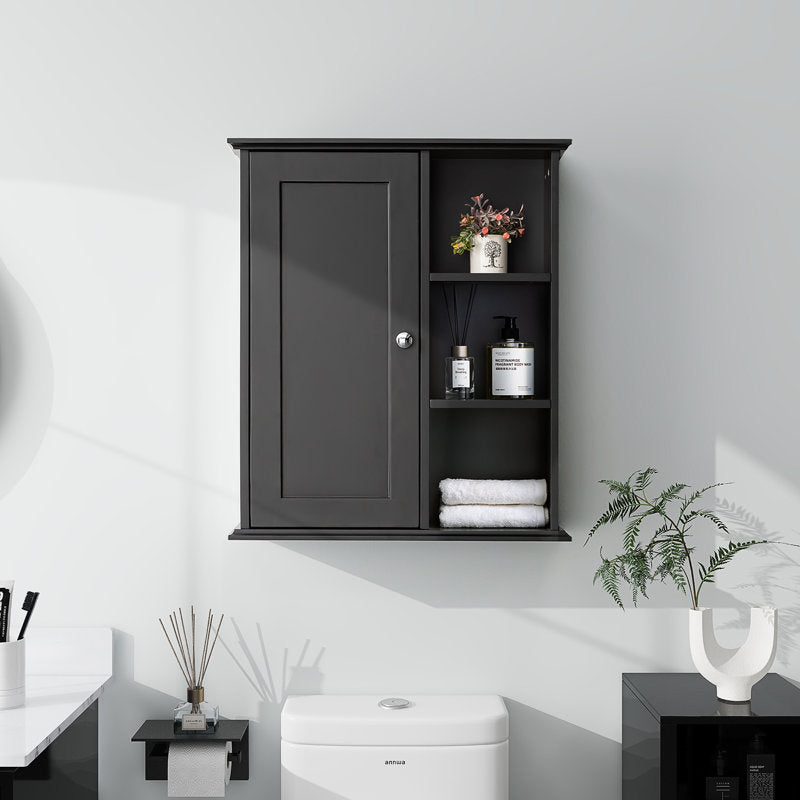 SJ-STARJANE 24 in. W x 7 in. D x 28 in. H Wall Bathroom Cabinet Over the Toilet Storage