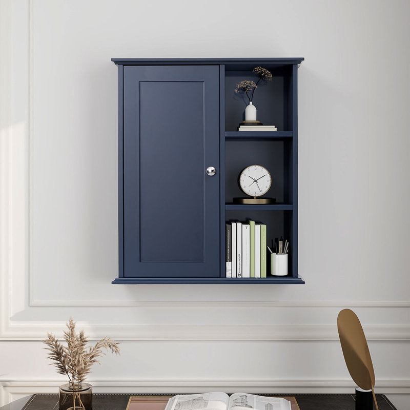 SJ-STARJANE 24 in. W x 7 in. D x 28 in. H Wall Bathroom Cabinet Over the Toilet Storage
