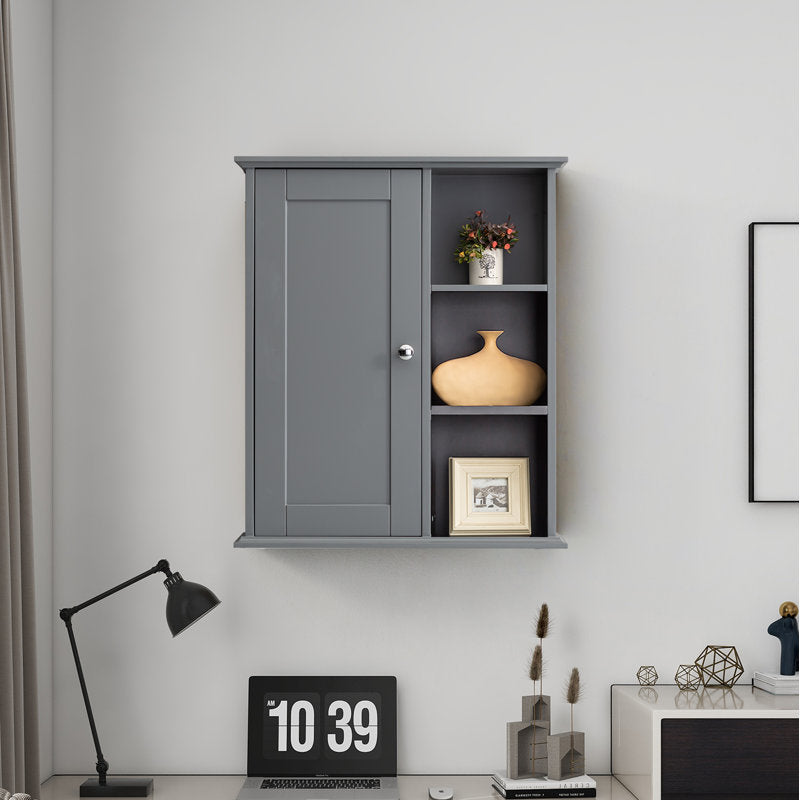 SJ-STARJANE 24 in. W x 7 in. D x 28 in. H Wall Bathroom Cabinet Over the Toilet Storage