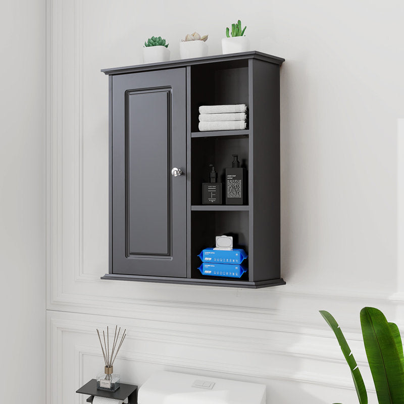SJ-STARJANE 24 in. W x 7 in. D x 28 in. H Wall Bathroom Cabinet Over The Toilet Storage