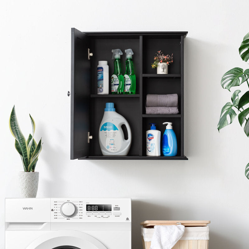 SJ-STARJANE 24 in. W x 7 in. D x 28 in. H Wall Bathroom Cabinet Over The Toilet Storage