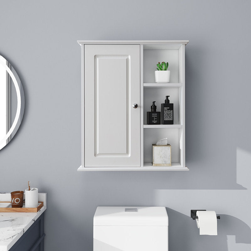 SJ-STARJANE 24 in. W x 7 in. D x 28 in. H Wall Bathroom Cabinet Over The Toilet Storage