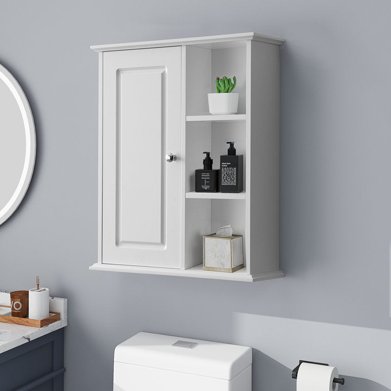 SJ-STARJANE 24 in. W x 7 in. D x 28 in. H Wall Bathroom Cabinet Over The Toilet Storage